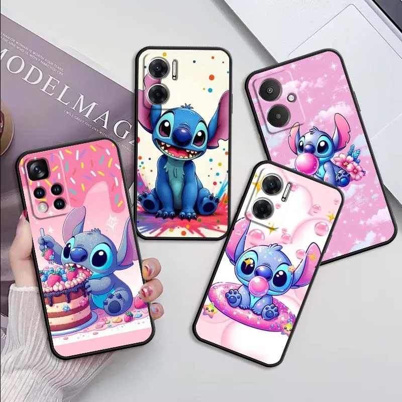 

Popular Lilo & Stitch Cute For Xiaomi Redmi 12 13C 12C 13 10C 9T A2 9A 9C 7A Note 10S 8T 10 9 8 Pro 4G 5G Black Phone Case