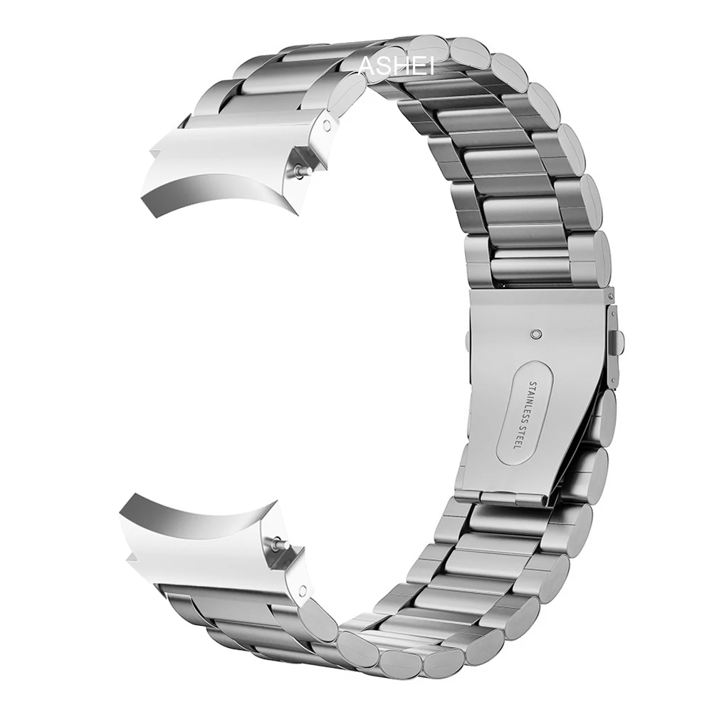 No gaps for samsung galaxy watch 6 5 4 44mm 40mm 6classic 47mm 43mm band Stainless steel Curved End strap watch 5 pro 45mm band