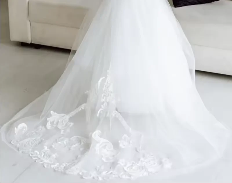 Langarm süße Mädchen Hochzeits kleid Spitze Tüll Blumen mädchen Prinzessin Hochzeits feier Kleid Ballkleid Junior Brautjungfer Mädchen Kleid