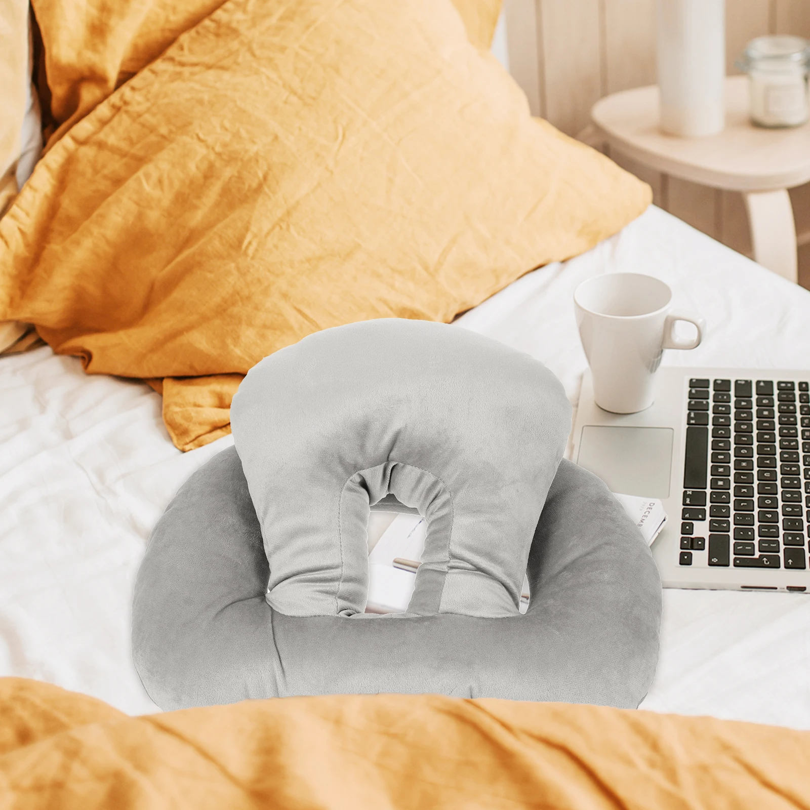 

2PCS Nap Pillow for Office Students Ergonomic Design Stuffed PP Cotton Desktop Face Down Sleeping Pillow Comfortable Spine