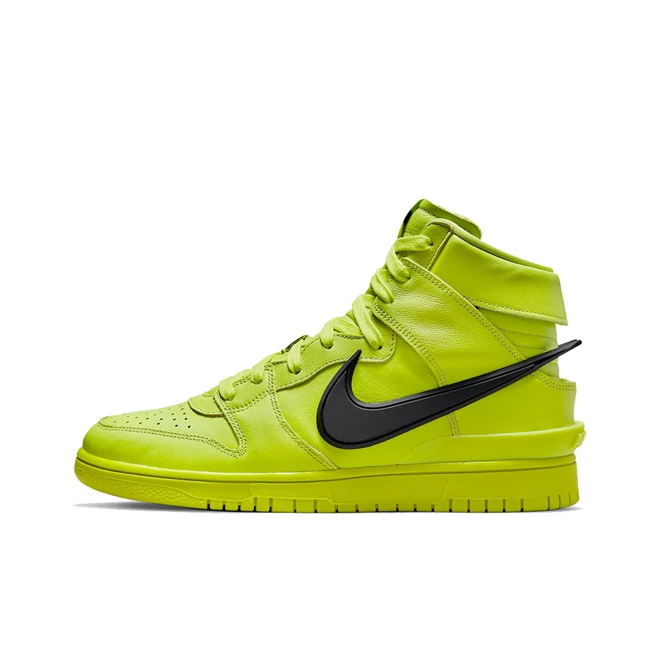 AMBUSH X Nike Dunk Skateboard Shoes Unisex High Top Green/Black CU7544-300