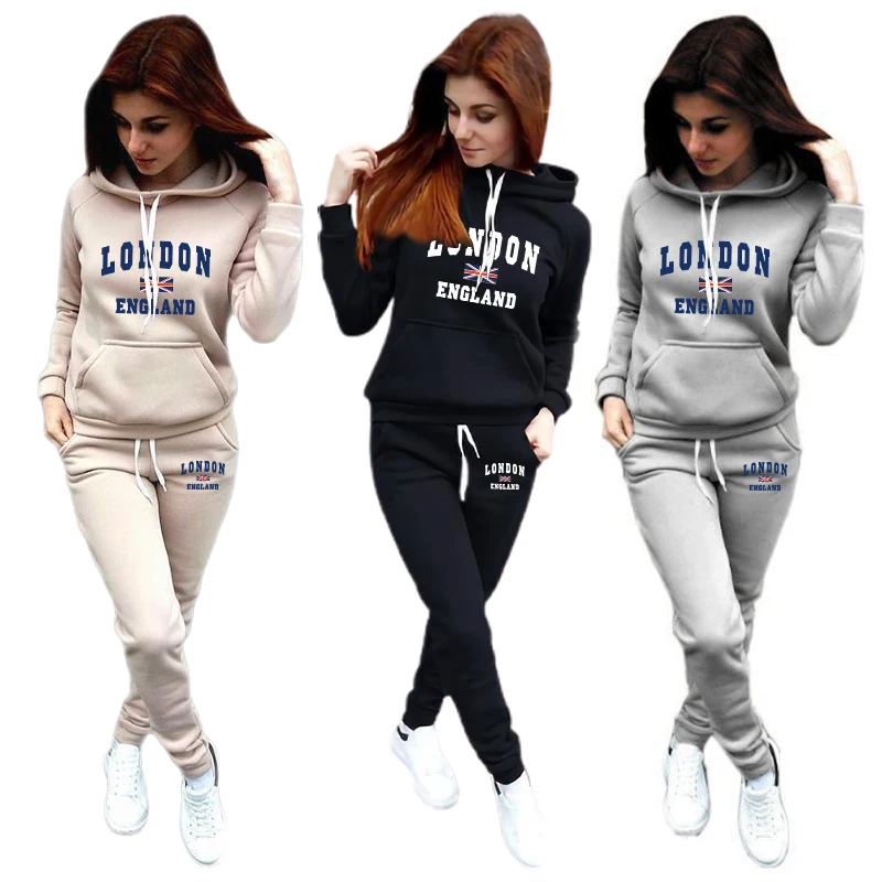 

Women's Tracksuit Casual Fashion Comfortable Women Drawstring Hooded Suit High Quality Single Pants Daily Two Piece Set Pullover