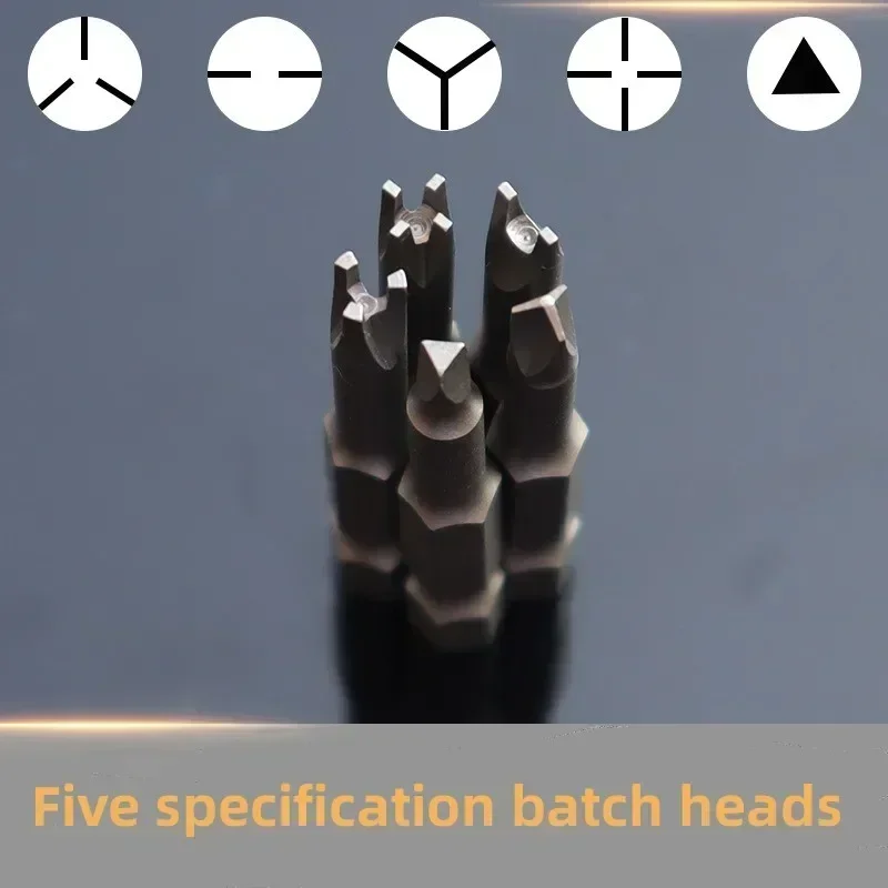 13Pcs Special-shaped Screwdriver Set 50mm U-shaped Y-Type Triangle Inner Cross Three Points Screwdriver Bit Tool