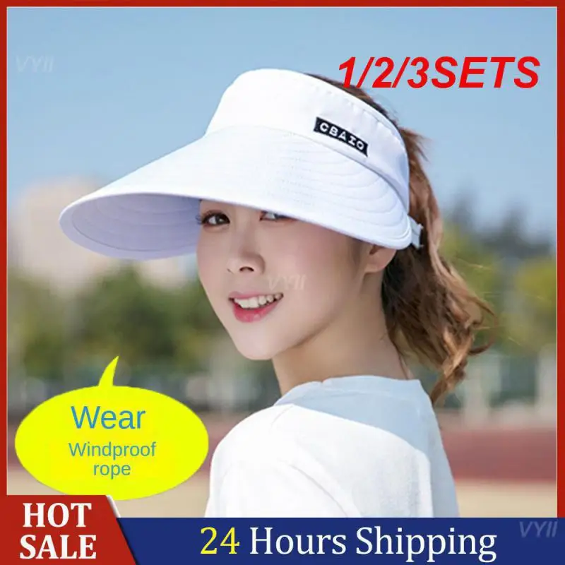 1/2/3SETS Top Air Radiating No Top Ultraviolet Proof Sun Hat Pointed Not Easy To Fall Off One Size Fits All