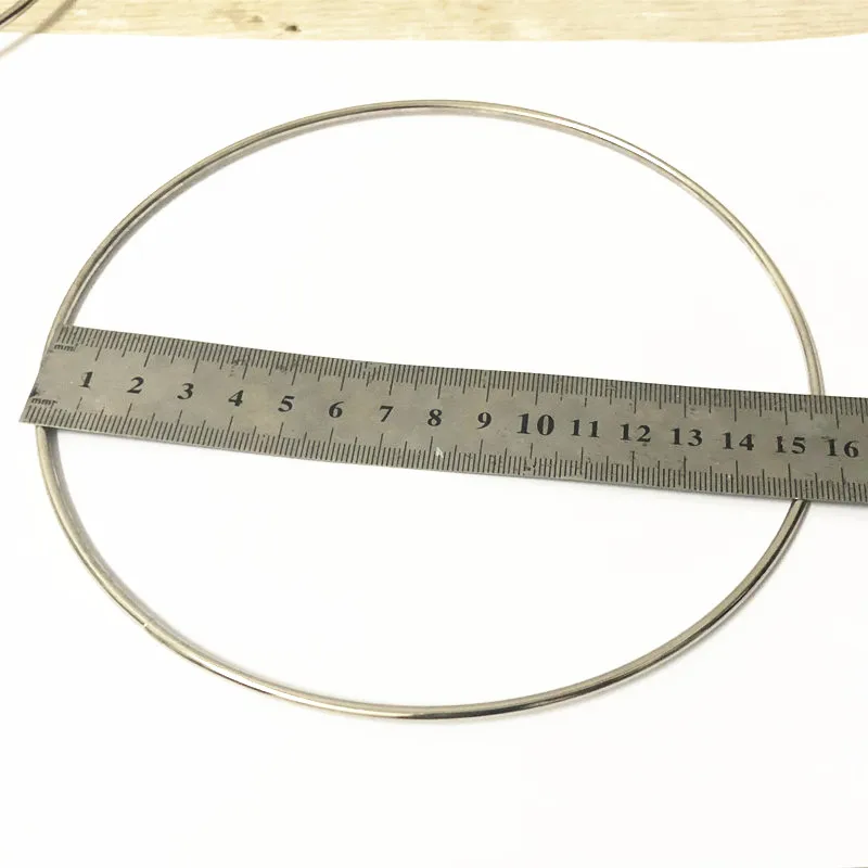 1pcs/lot Large ring 150mm O Ring 3mm thickness Silver Plated Backpack Collar Harness Ring diy handmade Bag Parts Accessories