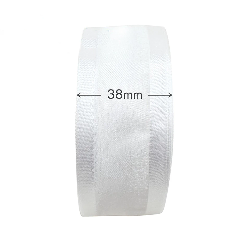 (10 yards/roll) 38mm nastro di organza bianco a doppia faccia nastri regalo all\'ingrosso confezione regalo