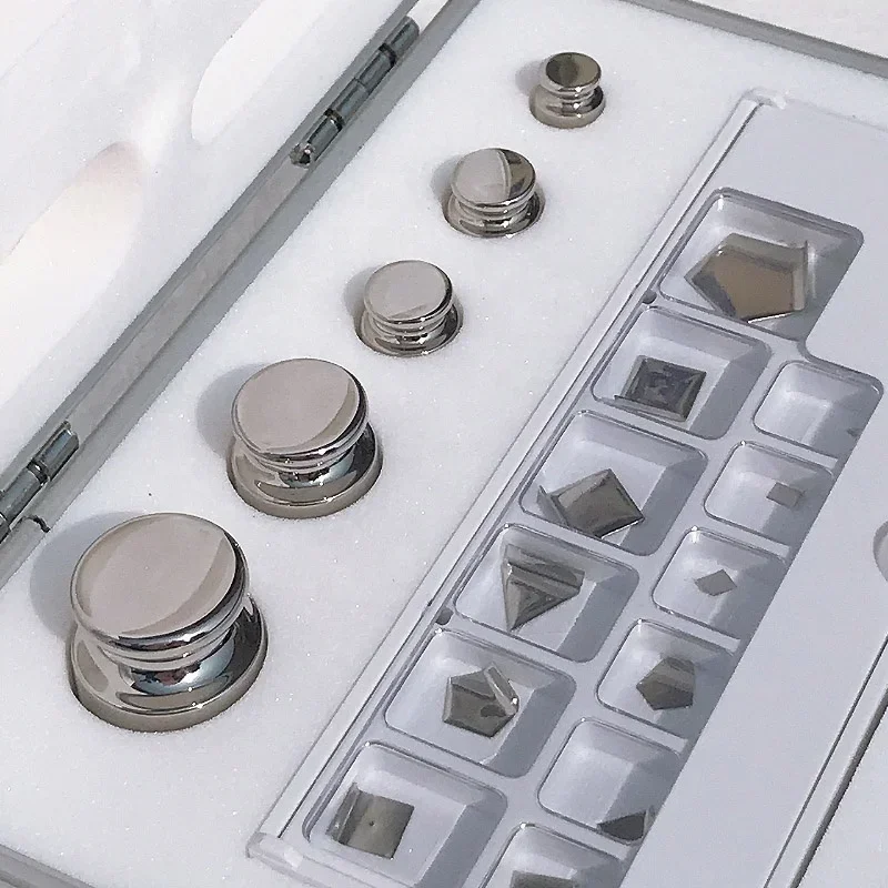 مجموعة أوزان المعايرة E2 1 ملجم - 100 جرام أوزان اختبار الفولاذ المقاوم للصدأ القياسية لموازين المختبرات