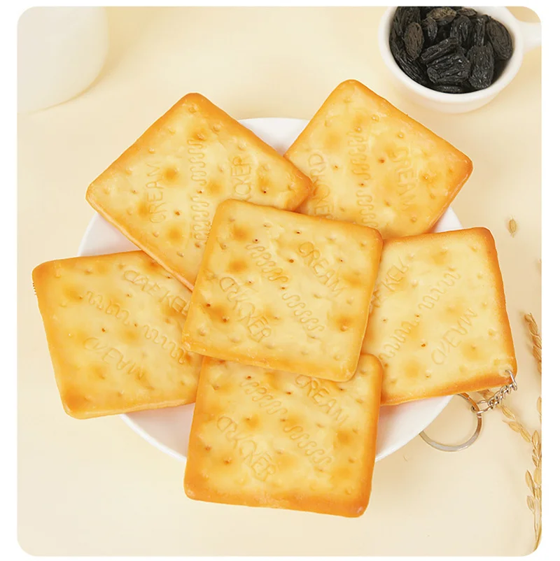 محاكاة المعجنات الغذاء المفاتيح وهمية الكوكيز نموذج الصودا الكوكيز المفاتيح للرجال النساء حقيبة السيارة قلادة مجوهرات هدايا