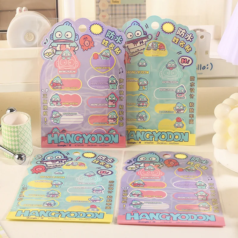 20pcs/lot Sanrio Hangyodon nama stiker impol kedap air DIY DIY buku harian dekorator kertas Label stiker