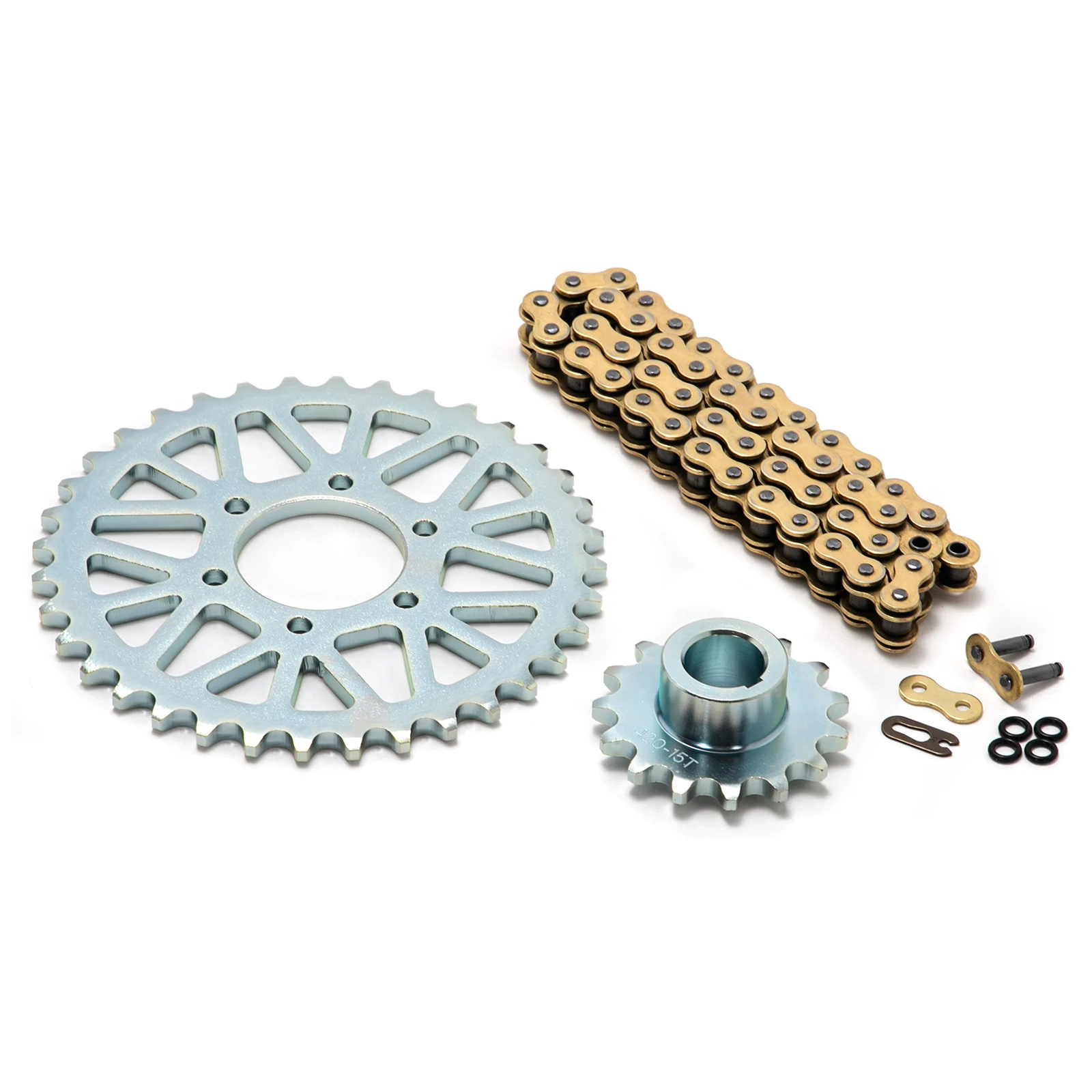 BIKINGBOY For Sur-ron Ultra Bee Surron UB 420 Chian 48 Links + Front 15T / Rear 36T Sprocket Electric Dirt Bike Motocross MX