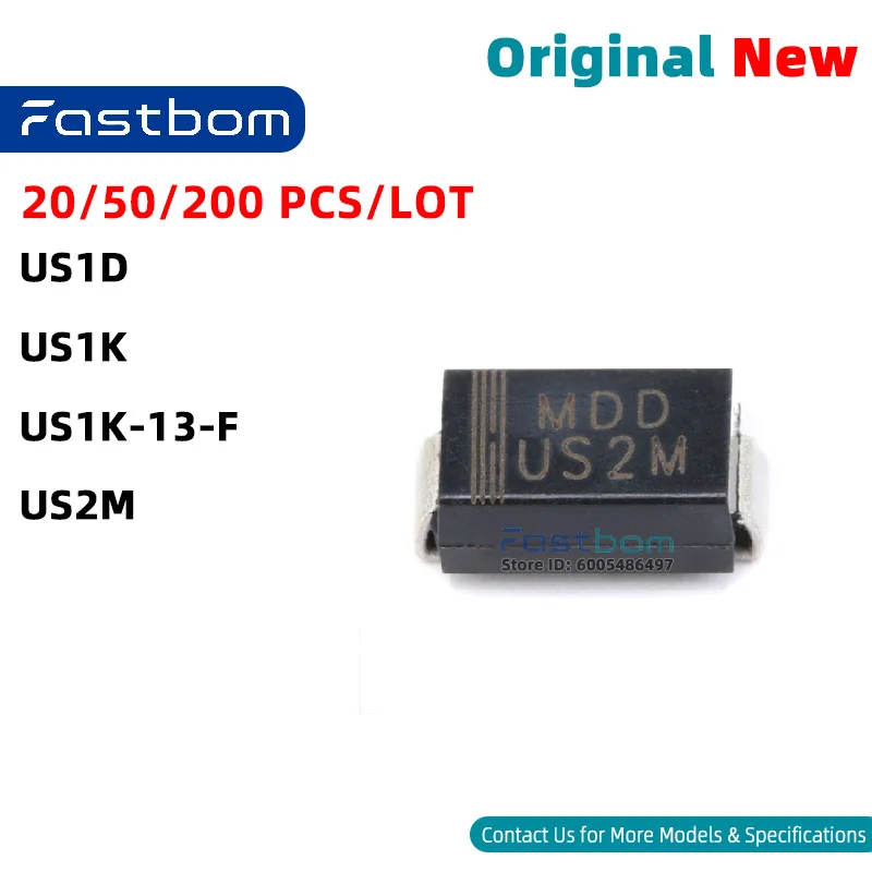 US1D US1K US2M US1K-13-F SMA UFR DIODE ULTRA-FAST RECOVERY New Original