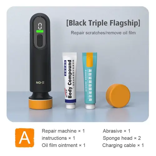 Imagen 2 del producto Máquina de lijado y pulido para encerado de coche, 12000RPM, reparación de arañazos de pintura de coche, máquina para quitar película de aceite de vidrio y parabrisas