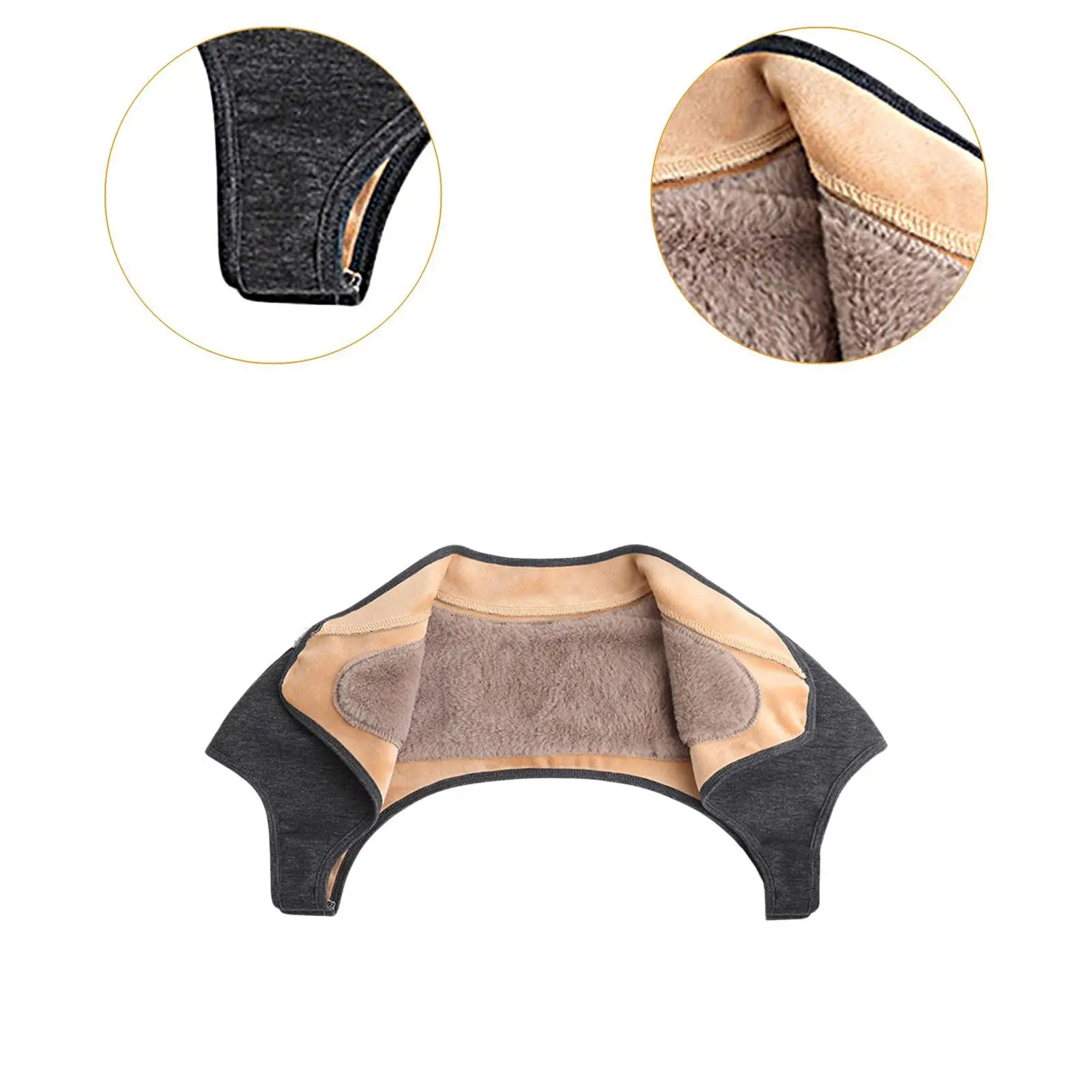 Shoulder Warmer Wrap Fake Collar Winter Clothing Accessories Comfortable Shoulder Wrap Protector for Girls Men Elderly Women