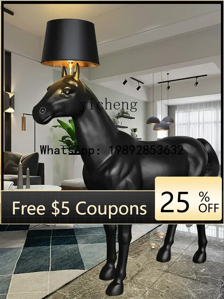 

L3-20 Large Decorative Sculpture Horse Floor Hotel Living Room Office Design Light Luxury High-Grade Decoration