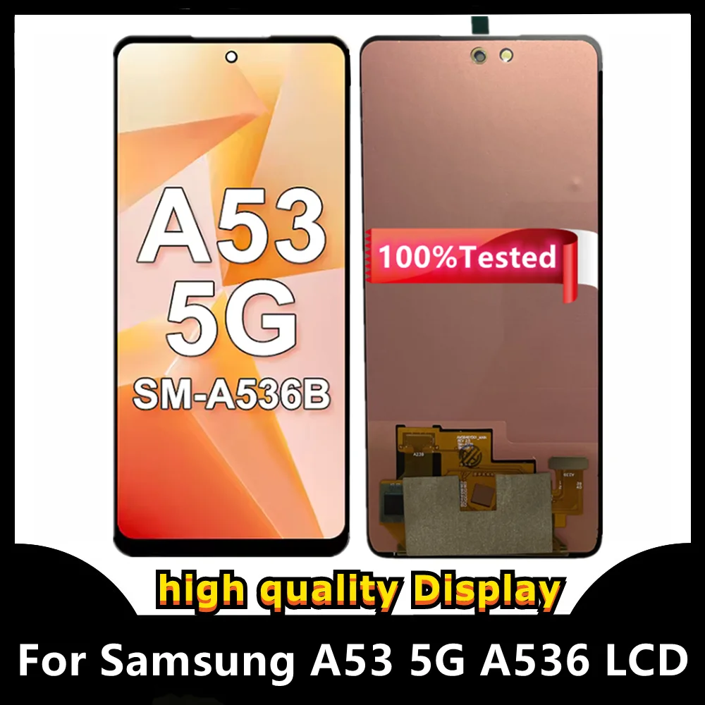 100-テスト済み-65-''サムスン-a53-5-グラム-a536-液晶-a536u-a536b-a5360-ディスプレイパネルガラスタッチスクリーンデジタイザサムスン-a536-液晶