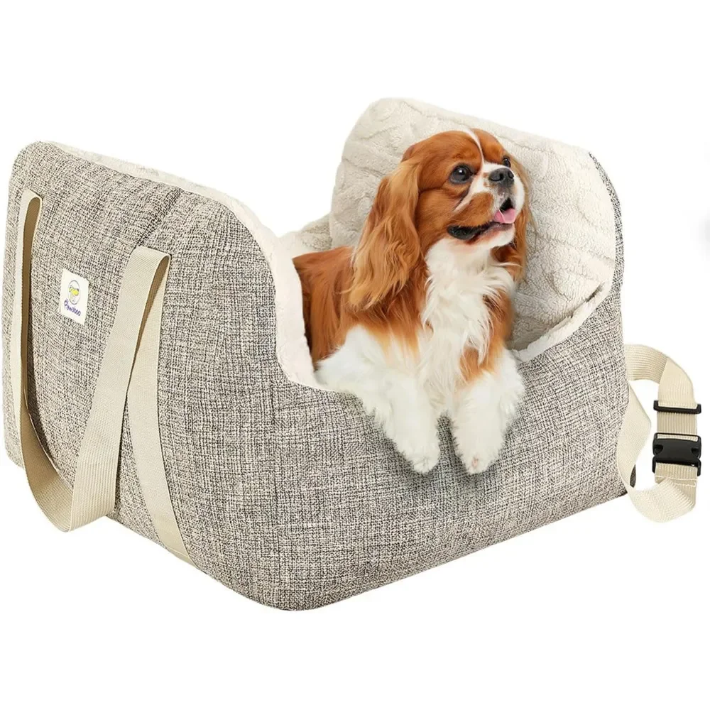 

Сиденье Pawaboo, автомобильное сиденье-бустер для собак, сиденья для щенков с фиксированной пряжкой и защитным поводком, утолщенные автомобильные сиденья для собак, Pe