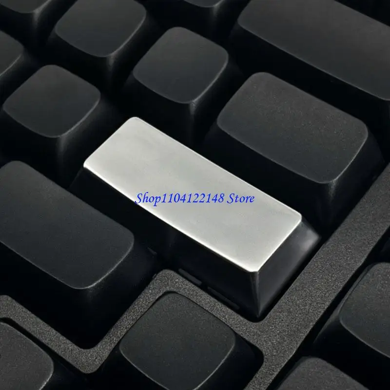 P9FA Original Height Enter Keycap 2.25U Zinc Alloy Silver Gold Glossy Button for Mechanical Keyboards Enthusiasts