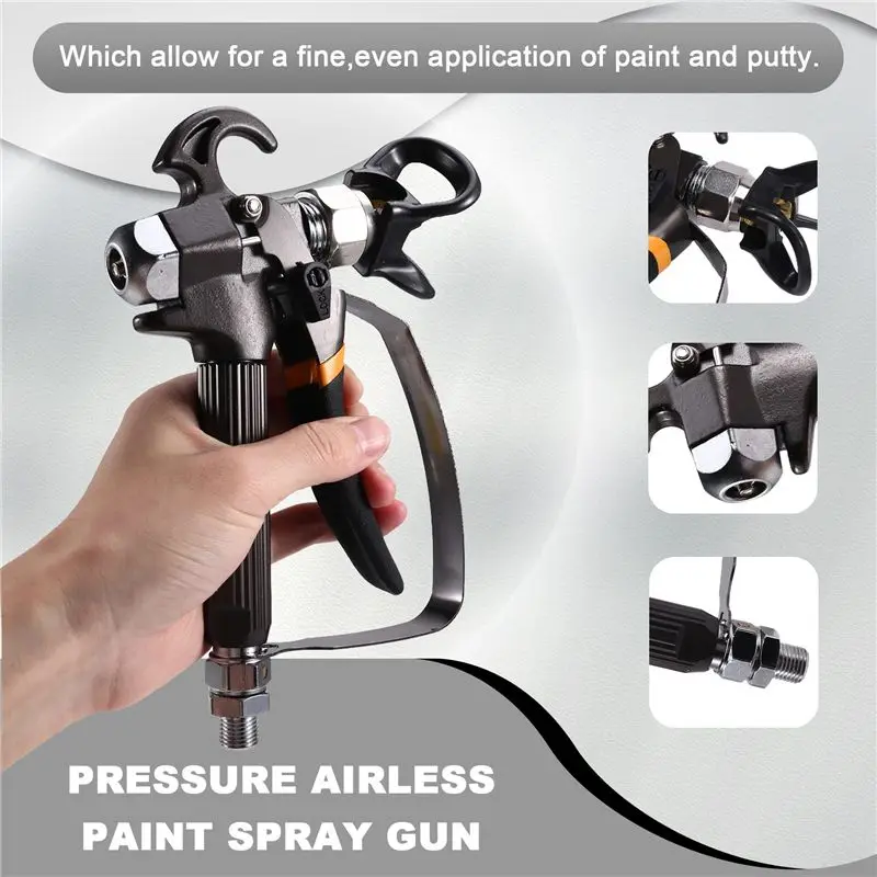 AT05-High Pressure Airless Spray Gun Putty Powder Airless Spray Machine Accessories Suitable For Wagner Pump Sprayer