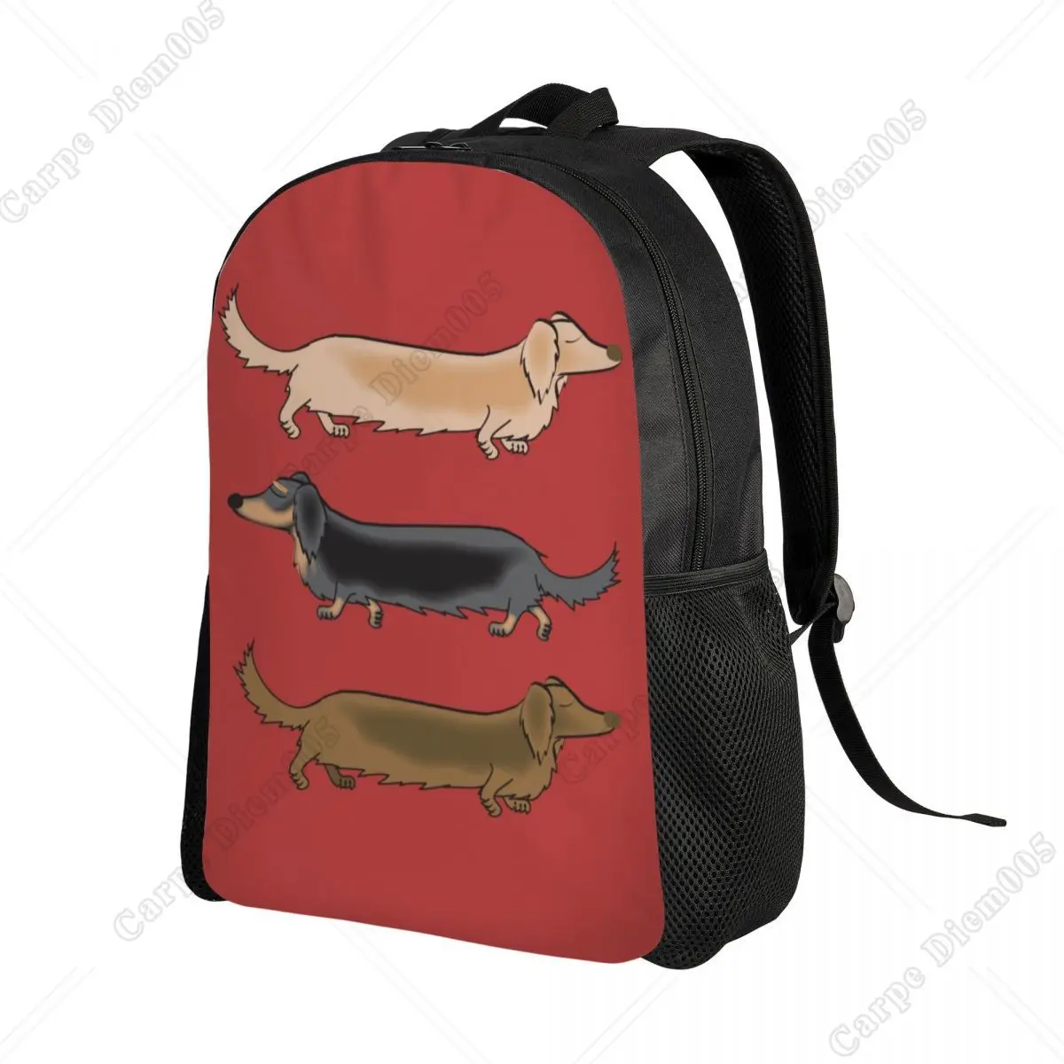 Dachshund Dogs Backpack for Boys Girls Wiener Sausage Dog School College Travel Bags Women Men Bookbag Fits 15 Inch Laptop