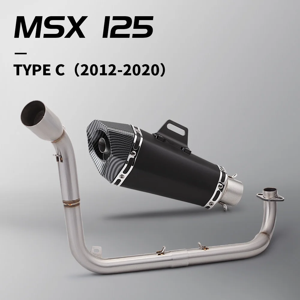 

GROM MSX125 2013-2020 SC89 Motorcycle Exhaust Full System Modified Muffler for MSX125