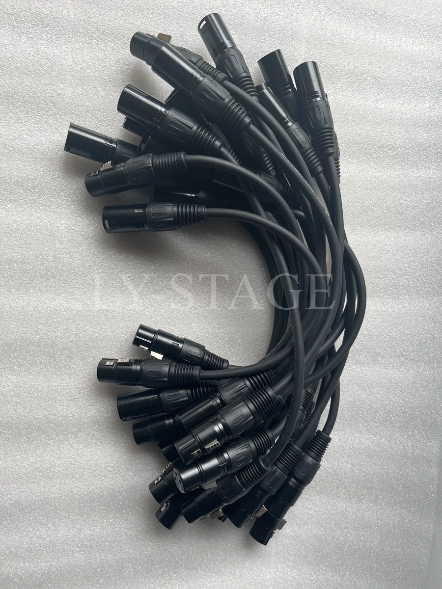30cm Disco Light DMX 512 3pin 3XLR Cable Connector Cord Cabling Stage Light Signal Transmission Line Cables image 3