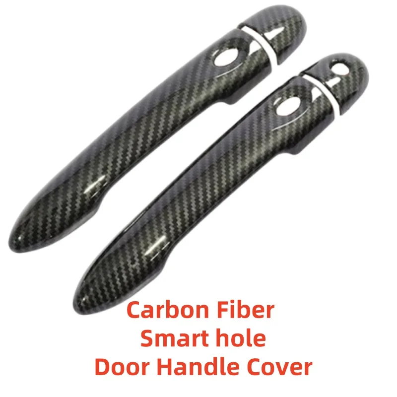 

Car upgrade ABS Chrome Black Accessories Plated 2012 - 2019 For Renault Clio IV MK4 Lutecia Door Handle Cover Trim Paste Style