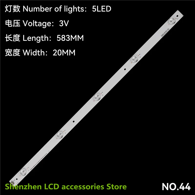 

FOR LED backlight strip for　Panasonic　TH-55CS400C　SVH550AH9_5LED_REV04_150409　HD550DF-E32 5LED 3V 583MM 100%NEW