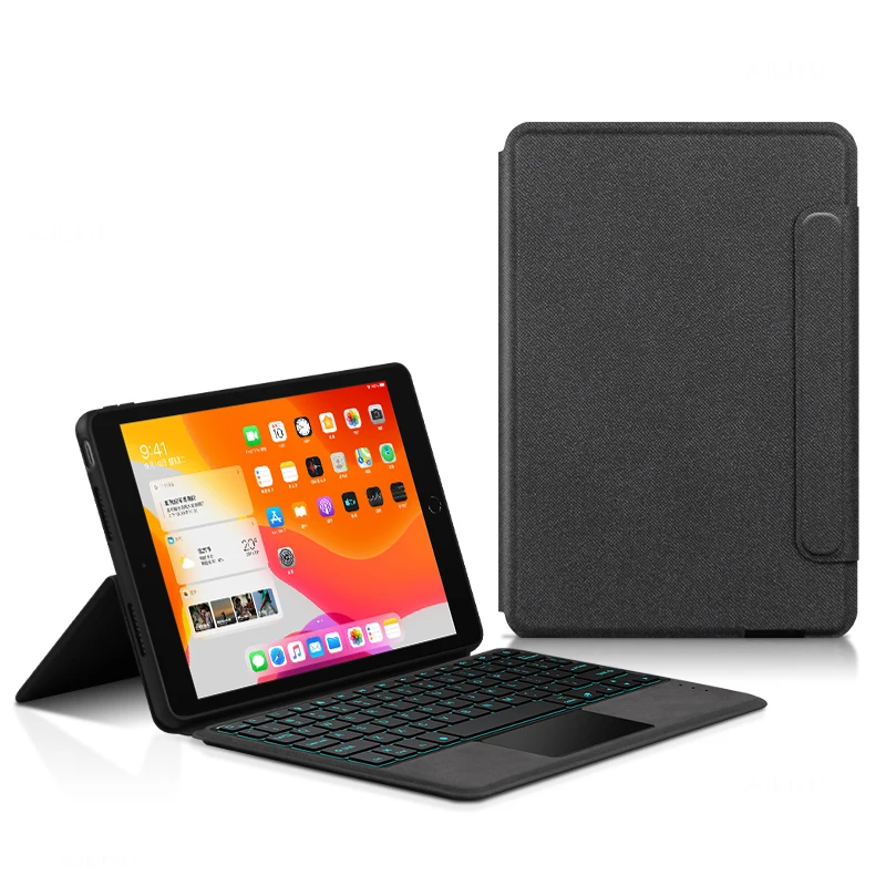 Imagem -06 - Teclado Inteligente para Ipad 9.7 6th 5th Gen A1893 A1954 A1822 A1823 Air2 Tablet Teclado Bluetooth Touch Pad Cases Protetores Case de