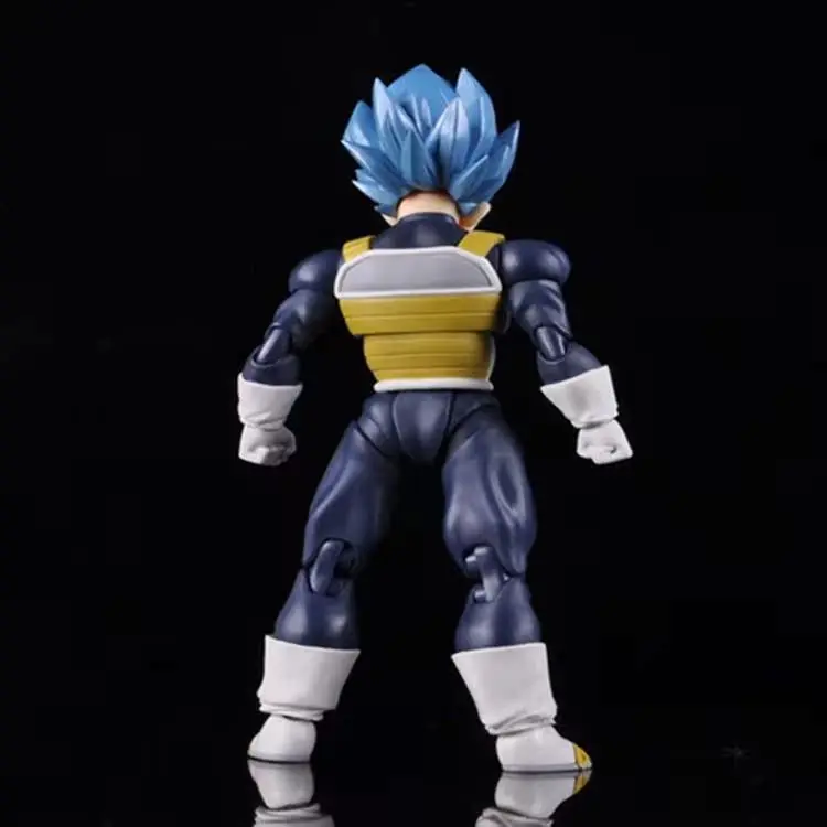 18cm Dragon Ball Anime Figures Blue Fair Vegeta Movable Action Figure Statue Model Doll Collection Toys Gifts