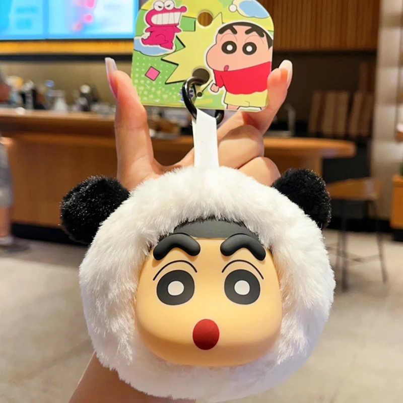 Nieuwe Crayon Shin-Chan Knuffel Sleutelhanger Paar Auto Cartoon Anime Sleutelhanger Hanger Meisje Schattige Pop Rugzak Hanger Kerstcadeau
