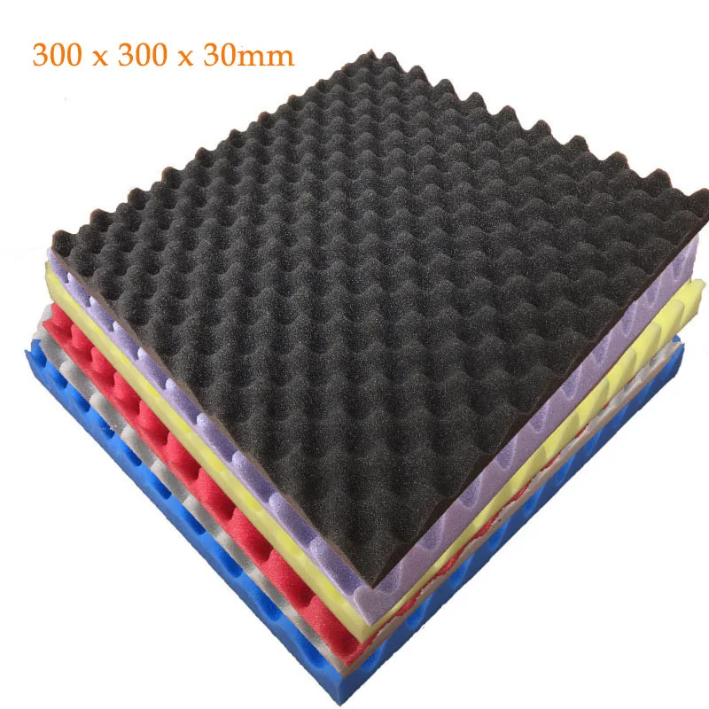 50x50x1.5cm/ 30x30x3cm Soundproofing Acoustic Foam Treatment Sound-absorbing Cotton Noise Sponge Excellent Sound Insulation
