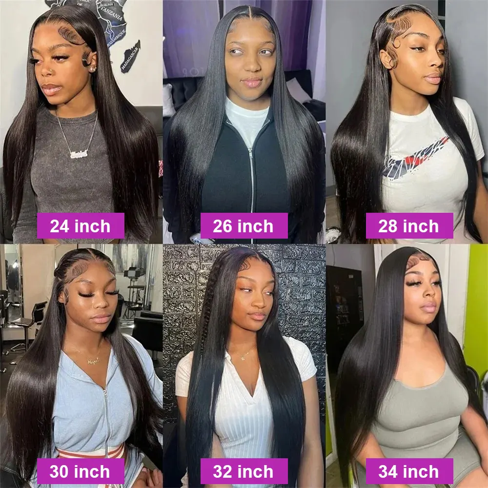 Pacotes brasileiros da extensão do cabelo humano para mulheres, osso reto, Weave Bundles, preto natural, 30 ", 40", 12A, 1, 3, 4