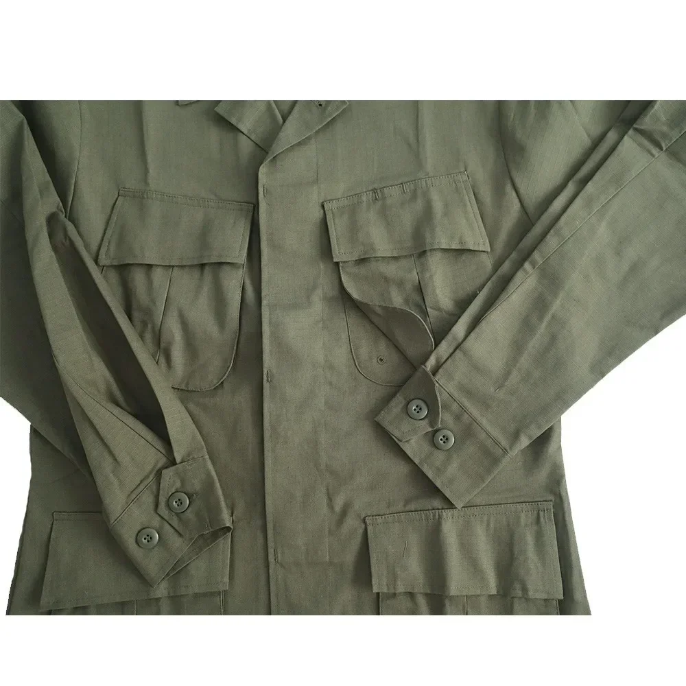 WW2 Uniforme TCU americana per uomo Giacca tattica Guerra Vietnam Retro WW2 US Cappotto tattico da allenamento in tessuto per esterni