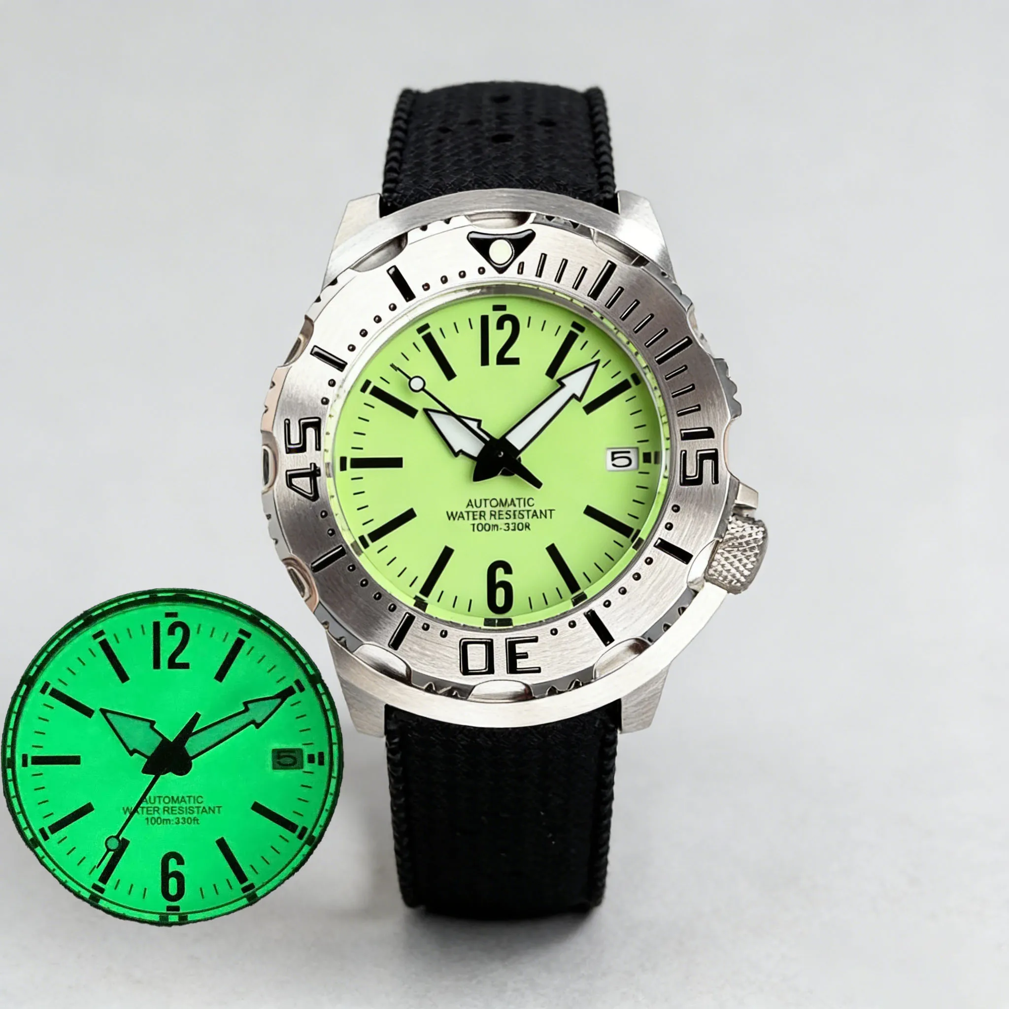 

Мужские механические часы Tandorio Monster 42 мм с автоматическим механизмом NH35A, сапфировым стеклом, водонепроницаемостью 100 м, полностью светящимся циферблатом и датой