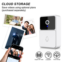Wireless Smart Video Doorbell 2.4G WiFi Home Security Camera 2-way Audio Night Vision Battery Secure Home Monitoring