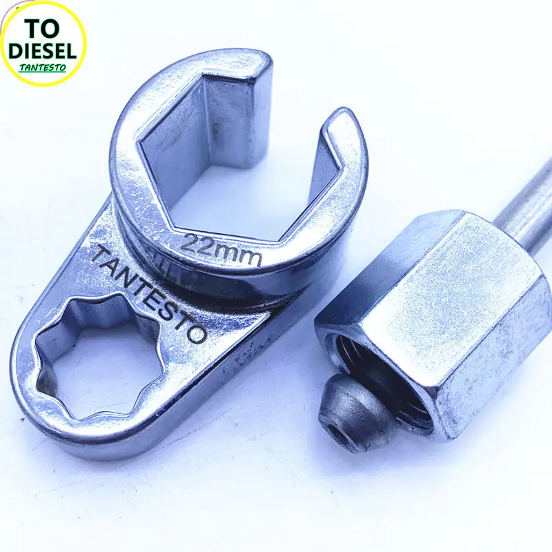 High Pressure Tubing Pipe Removal Install Wrench Octagonal Socket 17mm 19mm 22mm Nitrogen and Oxygen Sensor Repair Tool