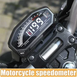 2024 New LED Adjustable Speedometer 10000 RPM Display Speedometer Odemeter Tachometer Gaugr Moto Dashboard for 1 2 4 Cylinder