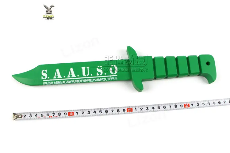 Anime Assassination Classroom Shiota Nagisa Cosplay Green Knife Prop arma Halloween