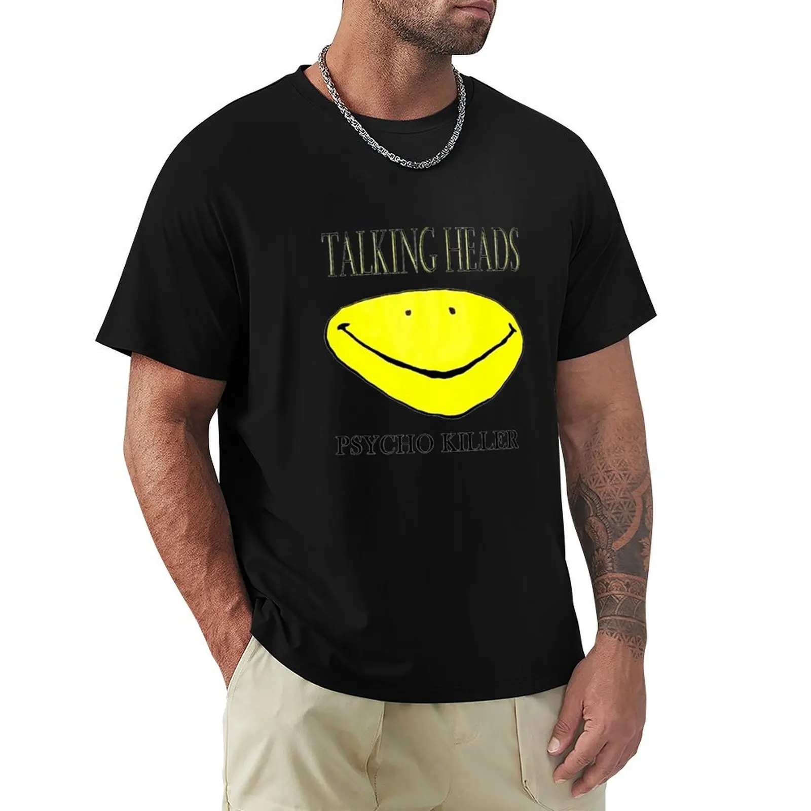 

Talking Heads Psycho Killer T-Shirt topping custom t-shirts t shirts for men cotton