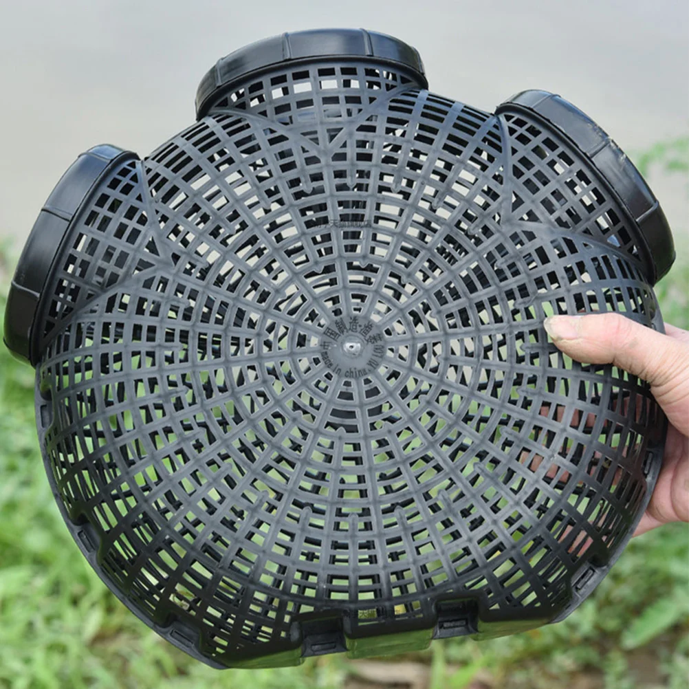 

Reusable Fish Net Traps Lobster Catching Artifact Ground Cage 2pcs (eel 3 Holes Fishing