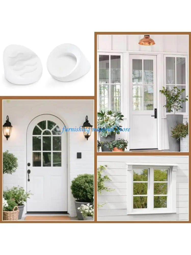Y5GD 100Pcs Round Entry Door Plug Doorway Window Screw Hole Inserts Silicone Screw Hole Plugs For Furniture And Entry Doors