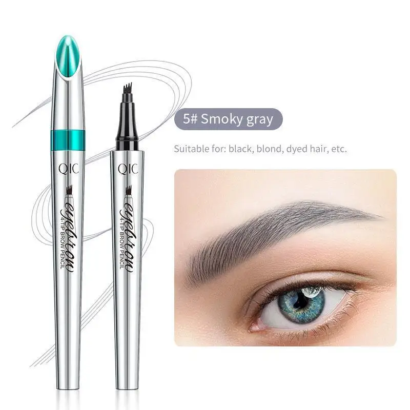 Ultra-Fine Liquid Eyebrow Tattoo Pencil 4 Forks Eye Brow Styling Marker Waterproof Microblading Eyebrow Pencil Makeup Cosmetics