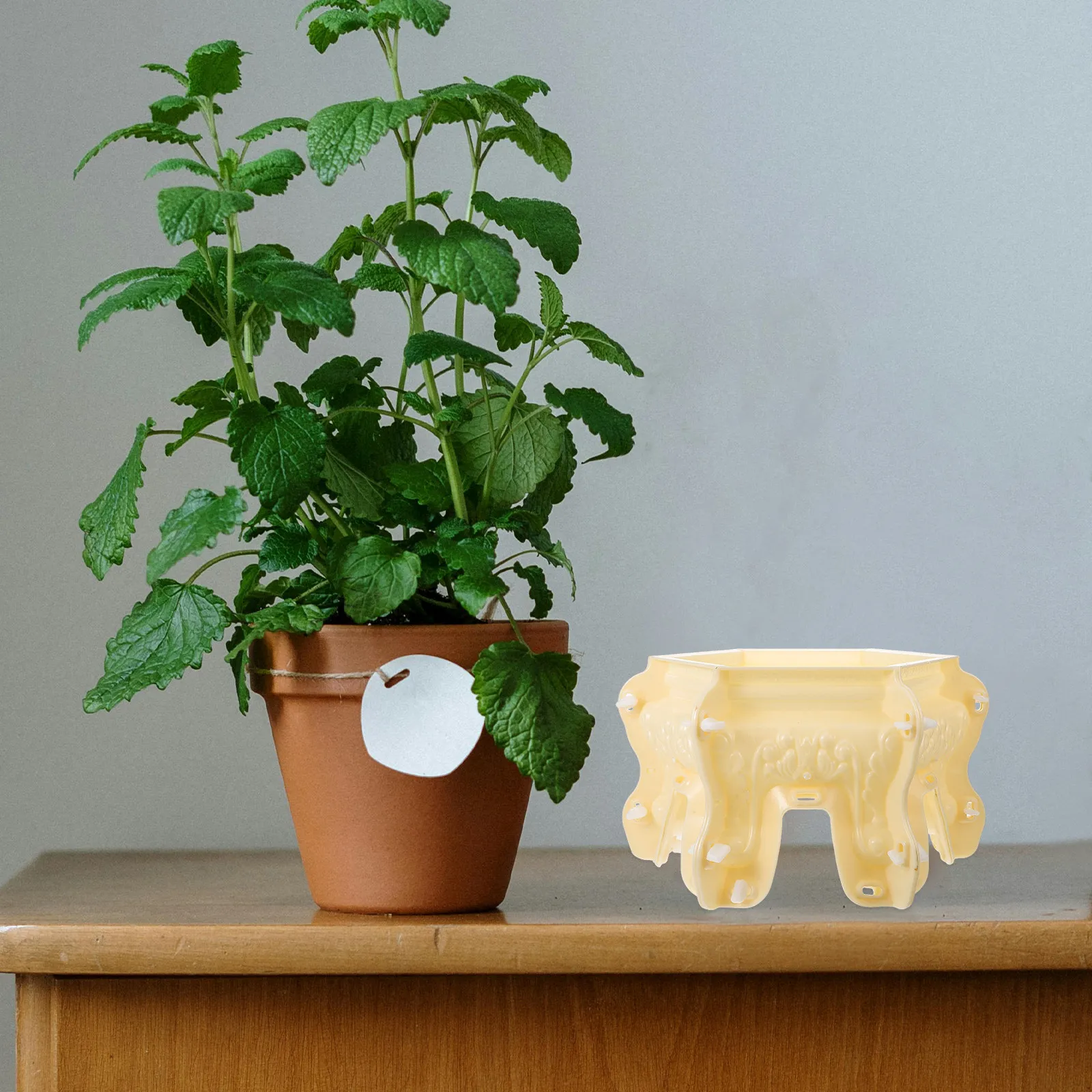 

Форма для изготовления основания для цветочного горшка из пластика в европейском стиле, для бетонных кашпо, держателей для суккулентов, устойчивая, декоративная