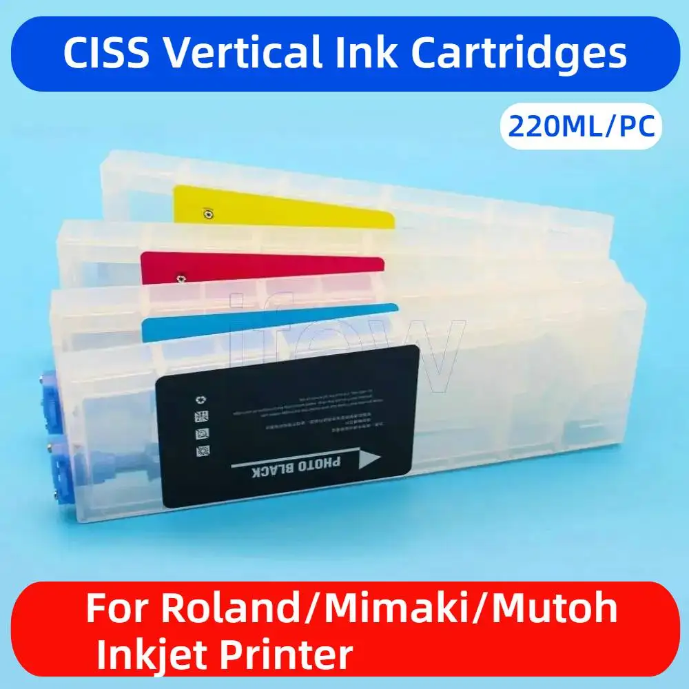 

Printer Refill Ink Supply System Cartridge for Roland RE 640 RE640 Eco Solvent Printer Sub Tank CISS Continuous Ink Cartridges