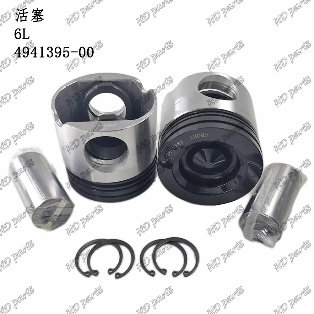 For excavators, engine parts, Cummins, piston 6L 4941395-00