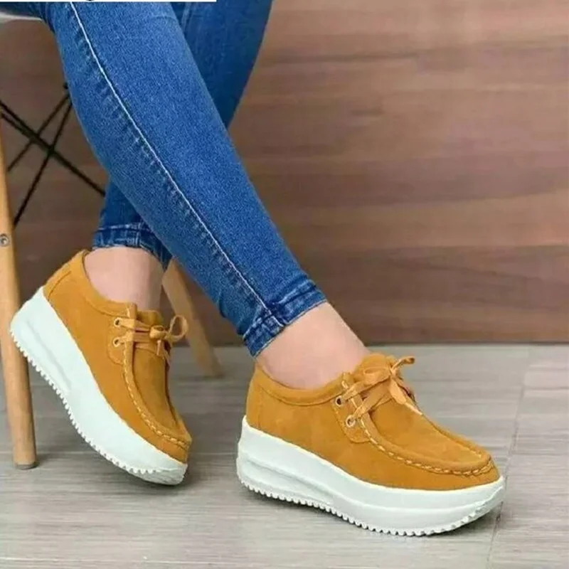 Oddychające trampki na platformie damskie buty na biegunach Plus rozmiar lekkie buty do chodzenia na koturnie codzienne buty sportowe dla kobiety