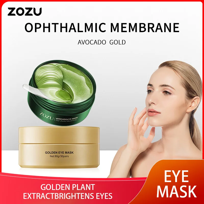 60 Pieces Gold Eye Mask Moisturize improve eye bags avocado Eye patches kore Anti wrinkle eye patches Patches for dark circles