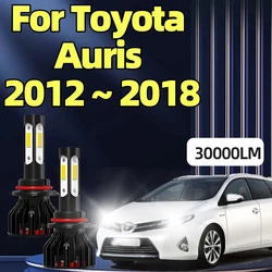 LED Car Headlight 4Side Chip Bulb 30000LM 6000K 9012 HIR2 Auto Lamp For Toyota  Auris  2012 2013 2014 2015 2016 2017 2018