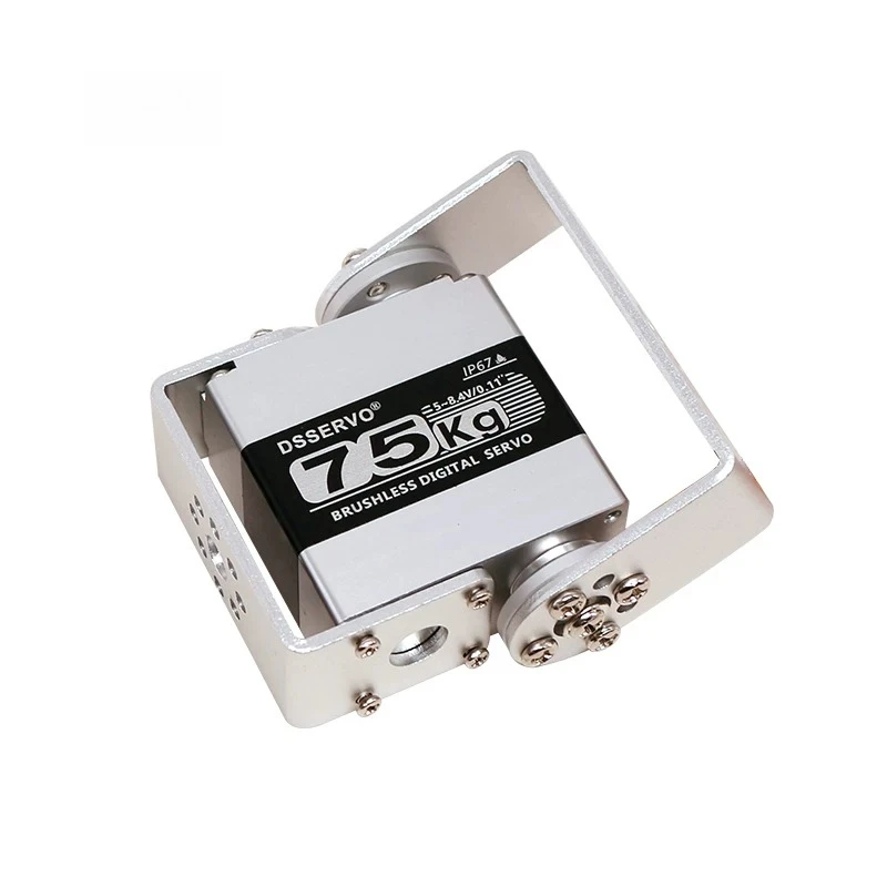 75KG RBLS3375 Dual Shaft Digital Servo High Torque Speed Brushless Motor All Metal Steel Gear 180/270° IP67 Waterproof RC Servos