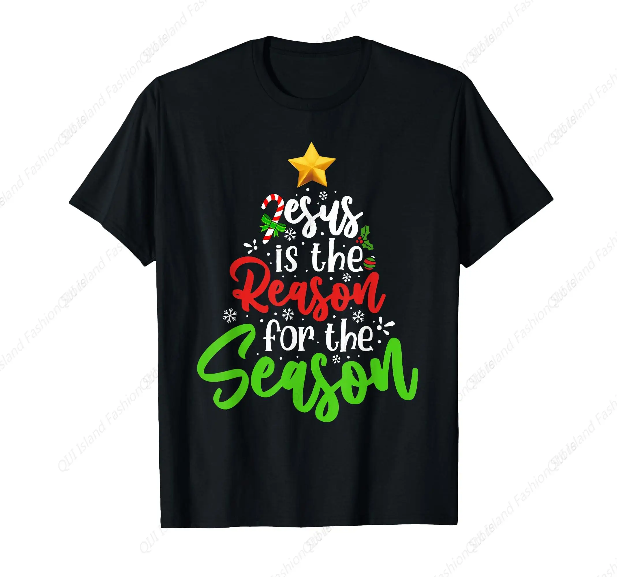 

Jesus is The Reason for The Season Christian Xmas T-Shirt